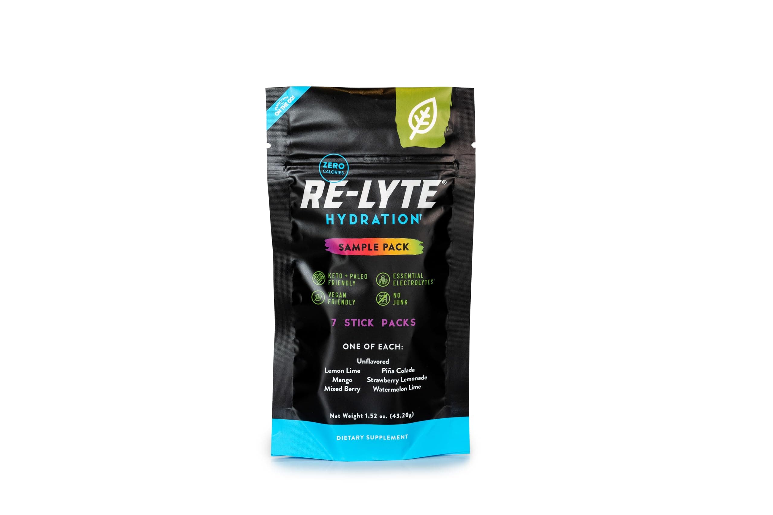 REDMOND Re-Lyte Hydration Electrolyte Drink Mix Variety (7 stick packs)
