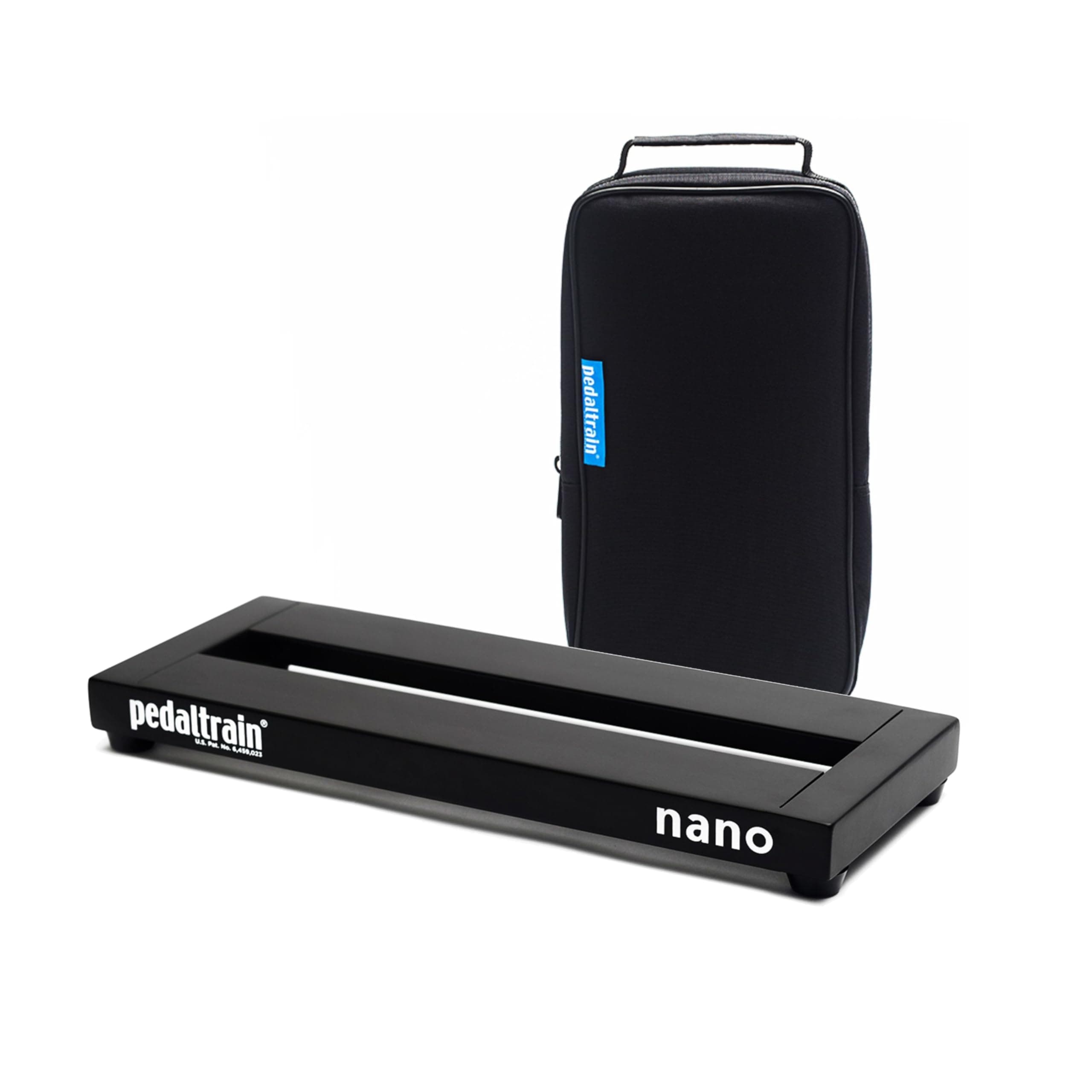 PT-NANO-SC Nano Effects Pedal Board with Soft Case 2 Rails - 14" x 5.5"