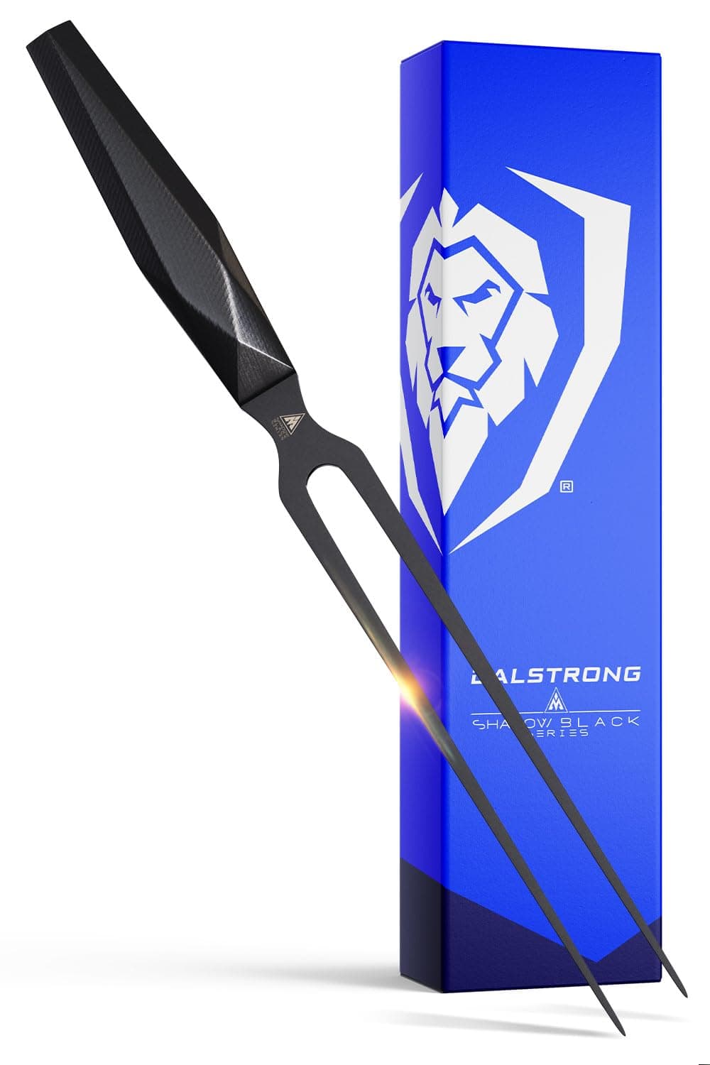 Dalstrong Meat Fork - 8.5 inch - Shadow Black Series - Black Titanium Nitride Coated - High Carbon 7CR17MOV-X Steel - Barbecue Carving Fork - Kitchen Utensils - Two Pronged Fork - NSF Certified