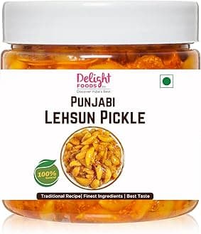 Punjabi Leshun Achaar 350g | Whole Garlic Pickle | Indian Preserve, Chutney, UppinKai, Chakna