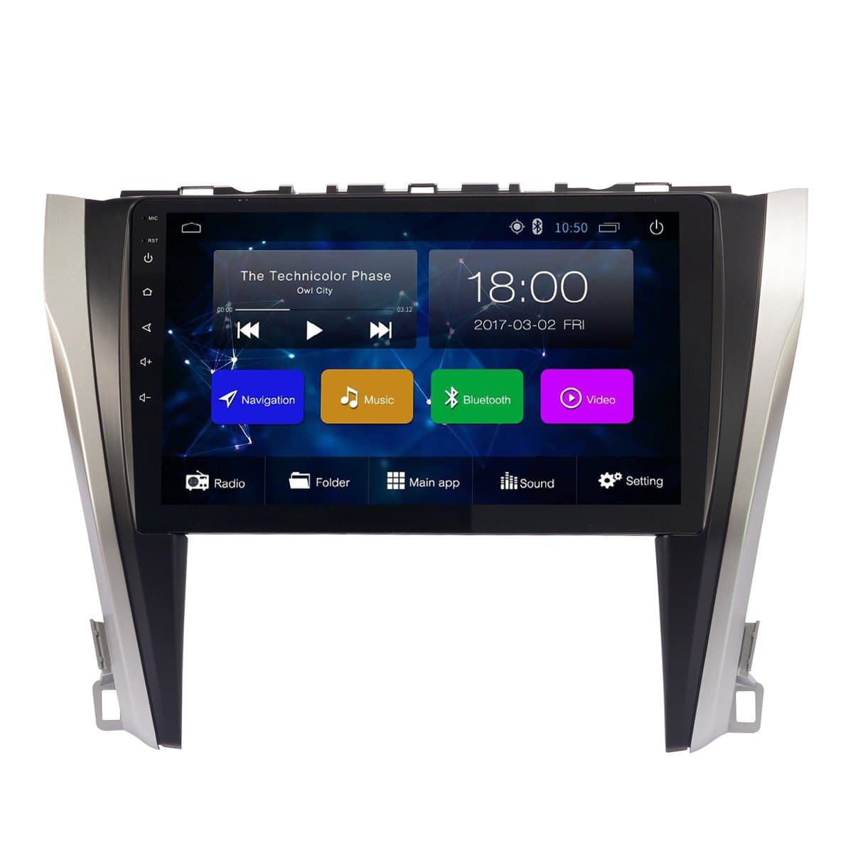 Intenavi 10.1" Android 6.0 2GB Car Stereo Head Unit GPS Navigation Bluetooth Car Radio Audio System Wifi 4G/3G USB OBD2 for TOYOTA CAMRY 2015-2017