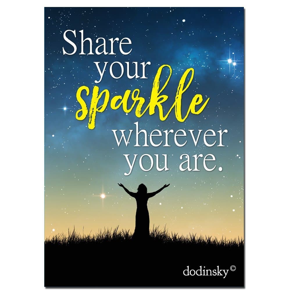 Share Your Sparkle — Inspirational and Decorative Quotable Magnet