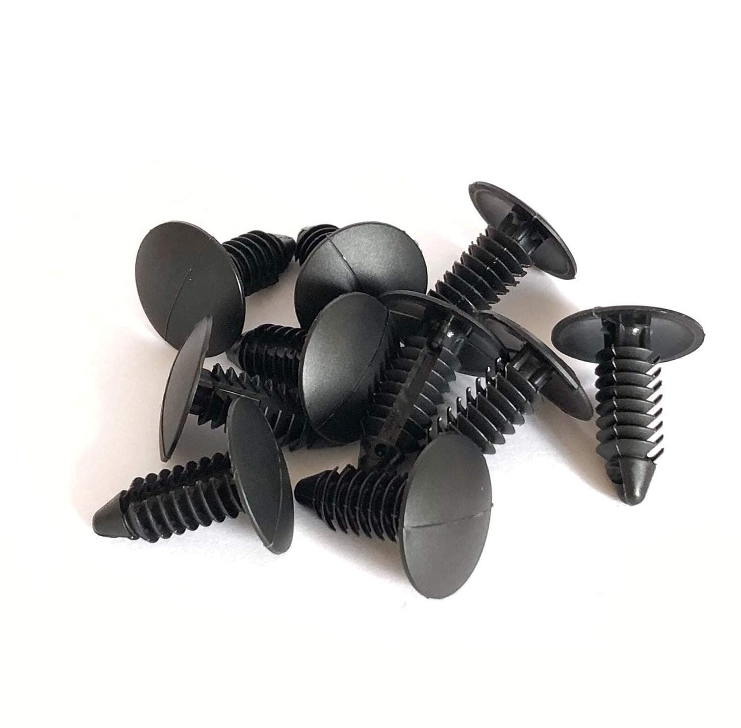 50 pcs Large Plastic Multi-Gauge Rivet 1/4" Hole Patio Strapping Fasteners Webbing Lawn Chair Lounge (Black)