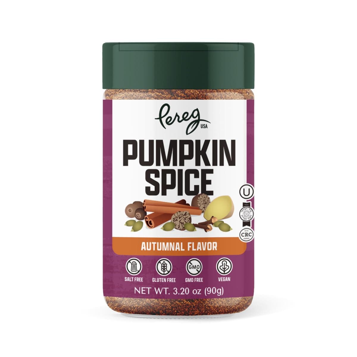 Pereg Pumpkin Pie Spice 3.2 Oz - Savory Spice Blend - No Artificial Ingredients - Pumpkin Spice - Exotic Flavors - Organic Spices - Vegan - The Gourmet Collection Spice Blends - Kosher Certified