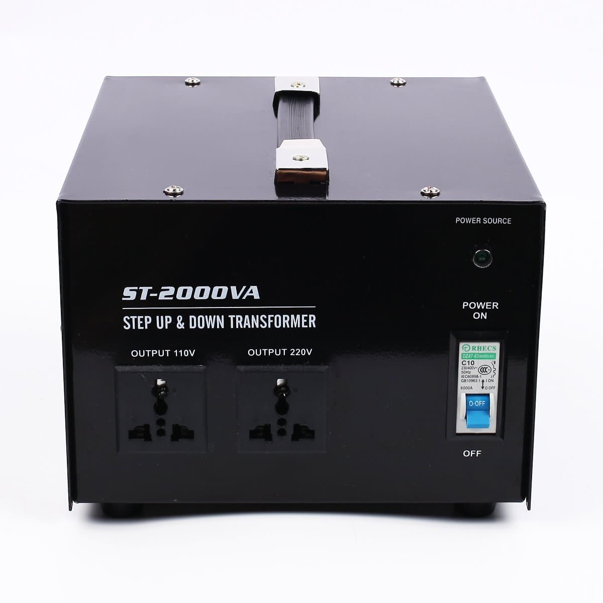 MSKJ 2000w 220V-110V Step Up Down Voltage Transformers Converter UK to US US to UK Power AC Black (2000W)