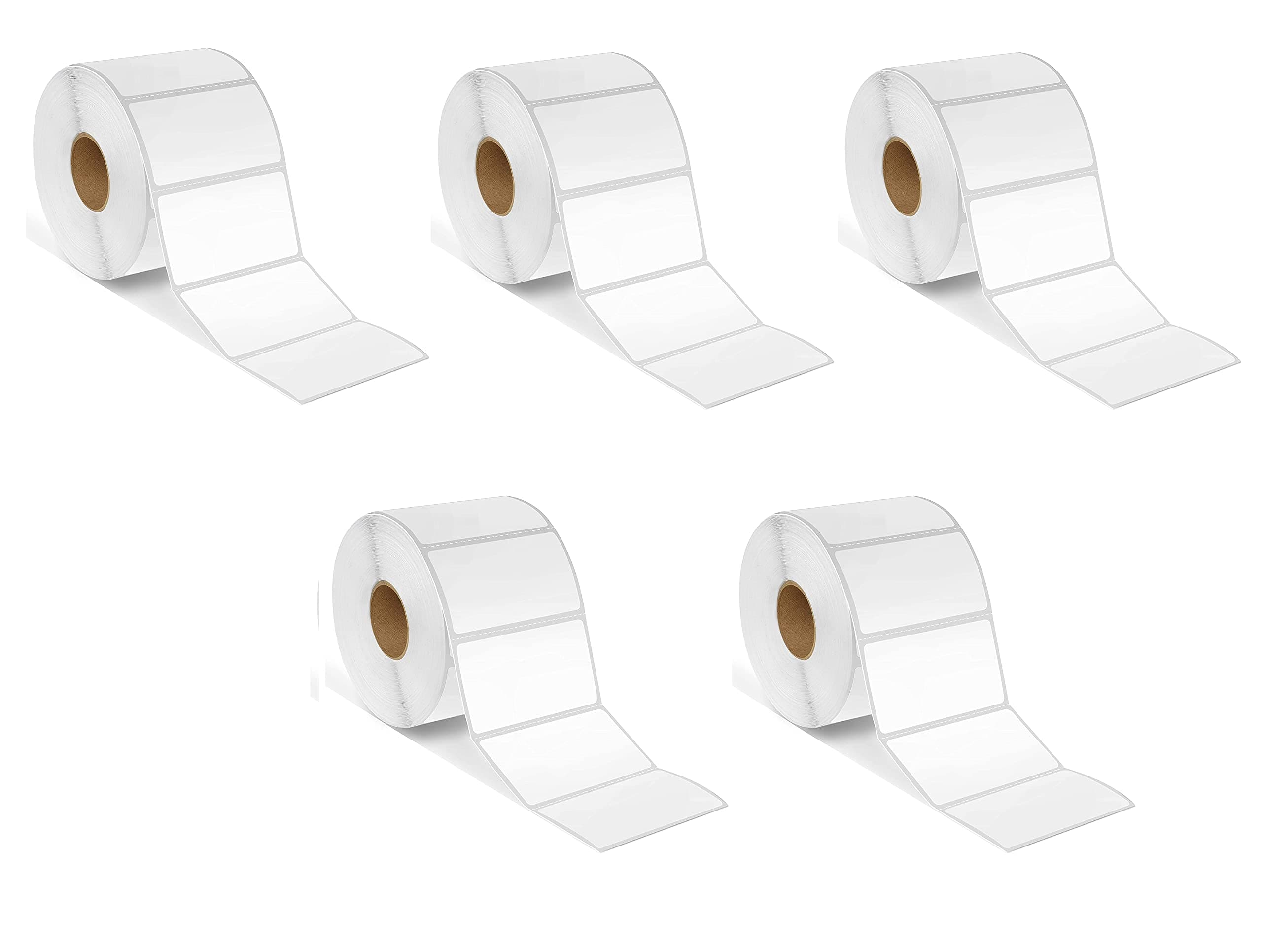 50x38 1UP Chromo Barcode Label Sticker - 2 x 1.5 inches - 50mm x 38mm - 1000 Labels Per Roll - Self Adhesive Sticker for Printing Barcoding(Ribbon Required) (5 Roll per Pack (5000 Labels))