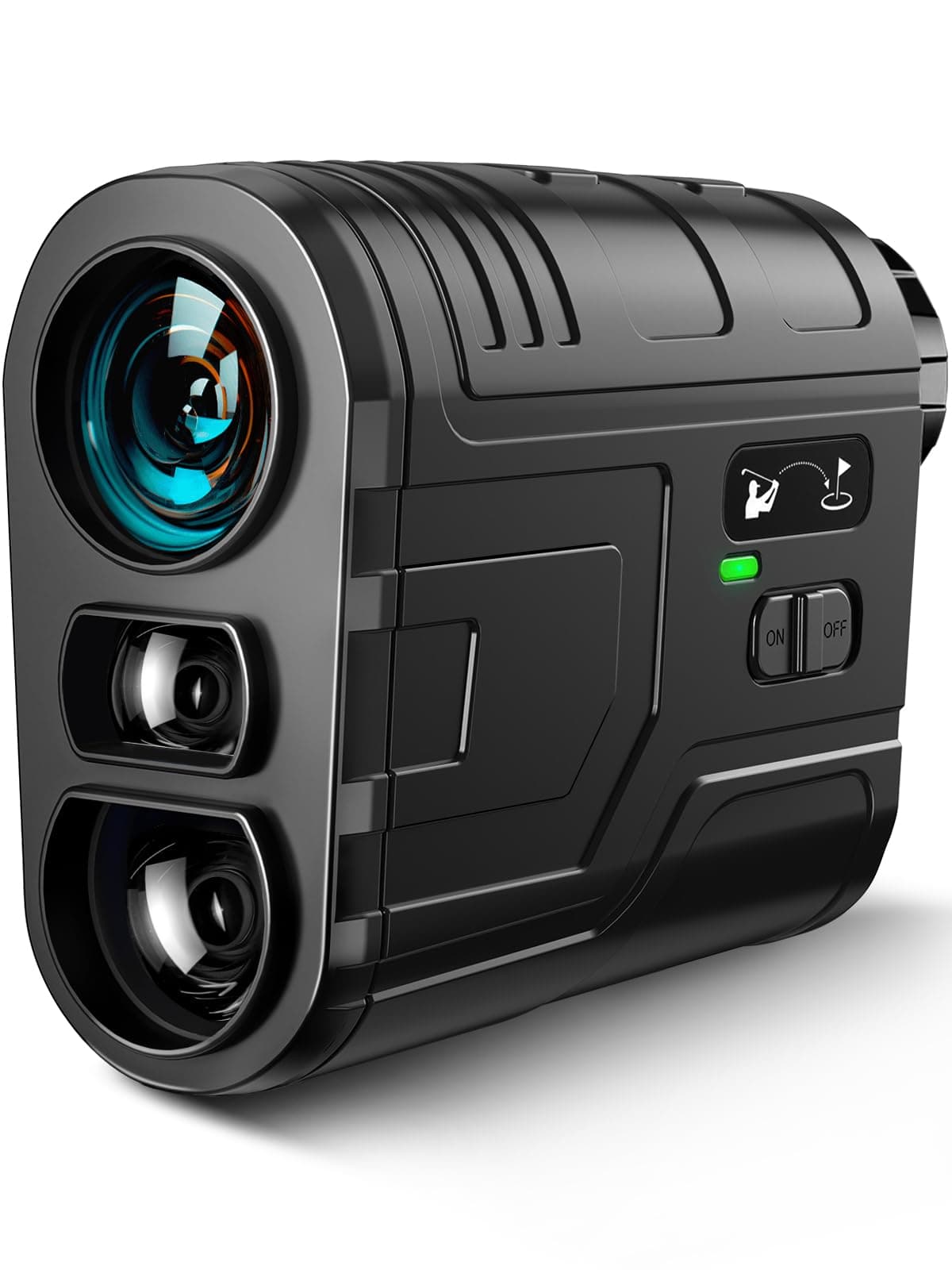 Range Finder Golf with Slope, 7X Magnification Range Finder, Lightweight Portable Rechargeable Rangefinder, Flag Lock Vibration, Switch for Legal, Range Finders for Hunt/Golf Accessory