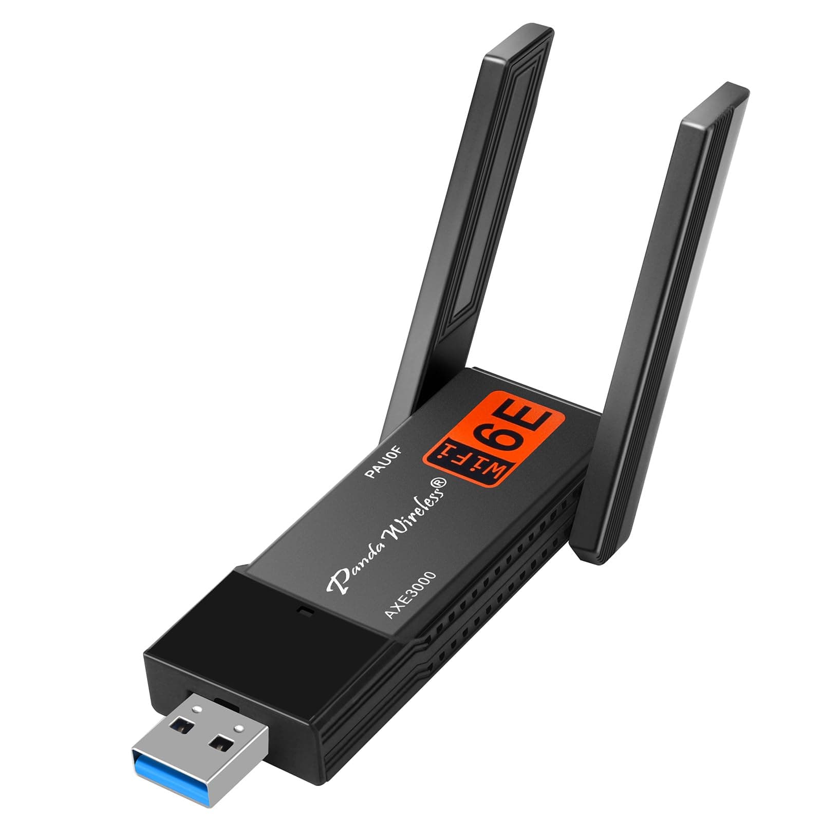 Panda Wireless PAU0F AXE3000 Tri Band (2.4/5 / 6 GHz) WiFi 6E USB 3.0 Adapter - Windows 10/11, Zorin, MX Linux, EndeavourOS, Mint, Ubuntu, Manjaro, openSUSE, Fedora, Kali and Raspbian