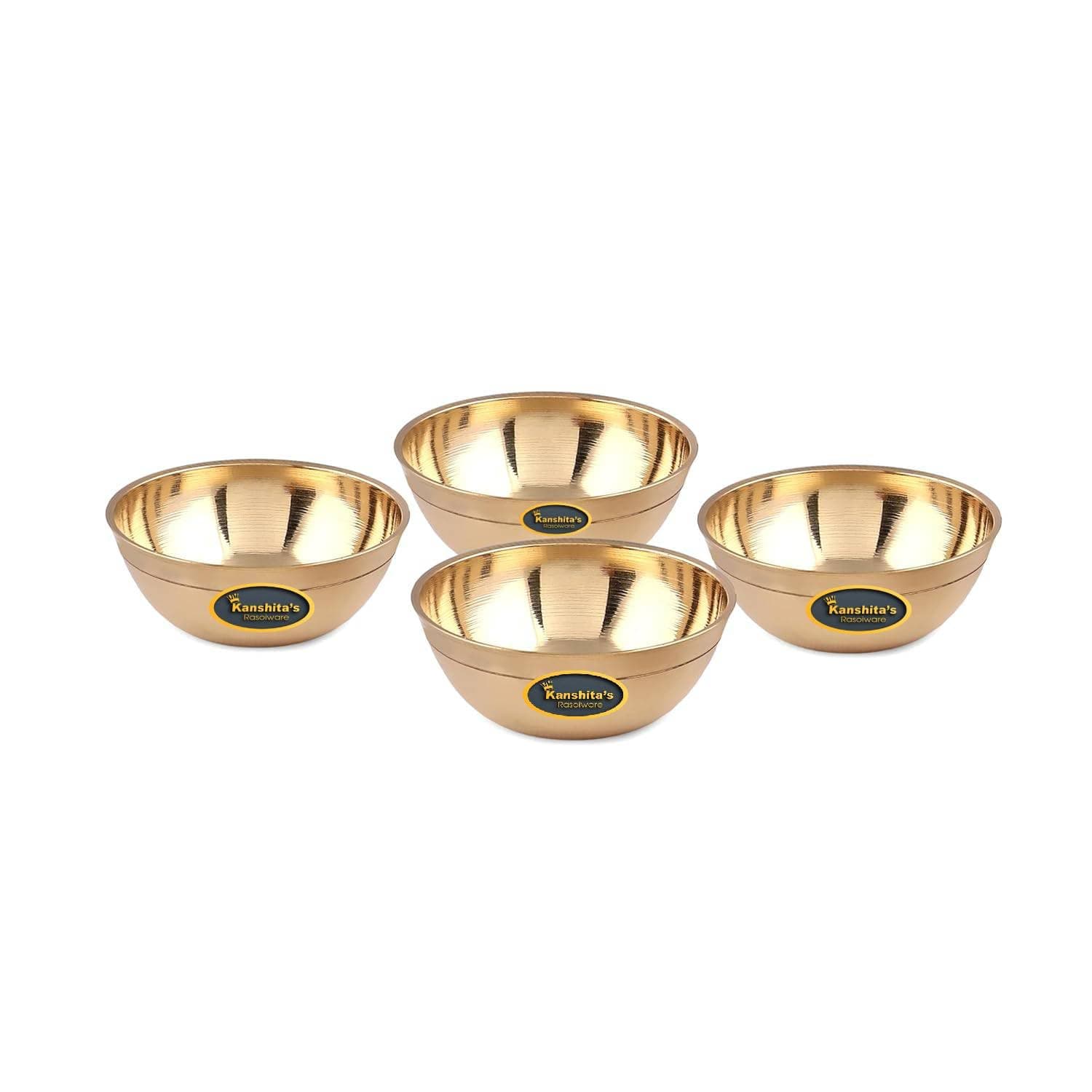 Kanshita's Rasoiware Brass Diya & Small Decorative Bowl (75 ML) for Puja – Elegant Home Decoration for Festivals & Rituals