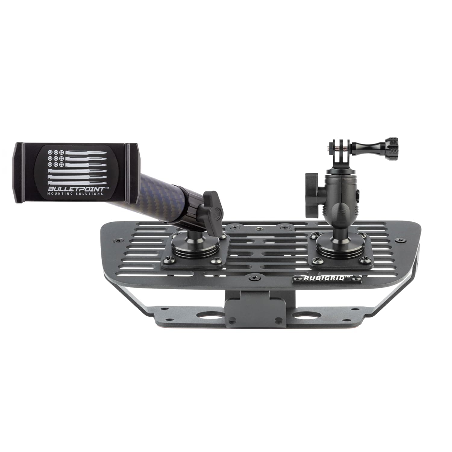 Dash Cell Phone Holder Compatible with 2011-2018 Jeep Wrangler JK JKU 20mm Ball Mount (RubiGrid Multi-Device)