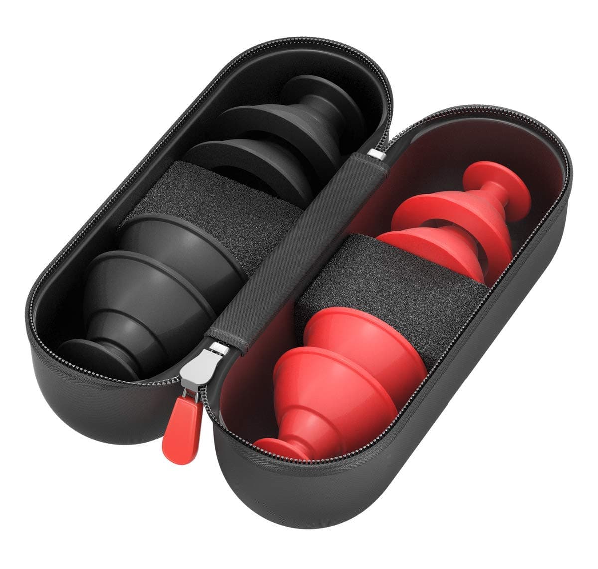 RockPods 2-Piece Cupping Set with Carrying Case, Black
