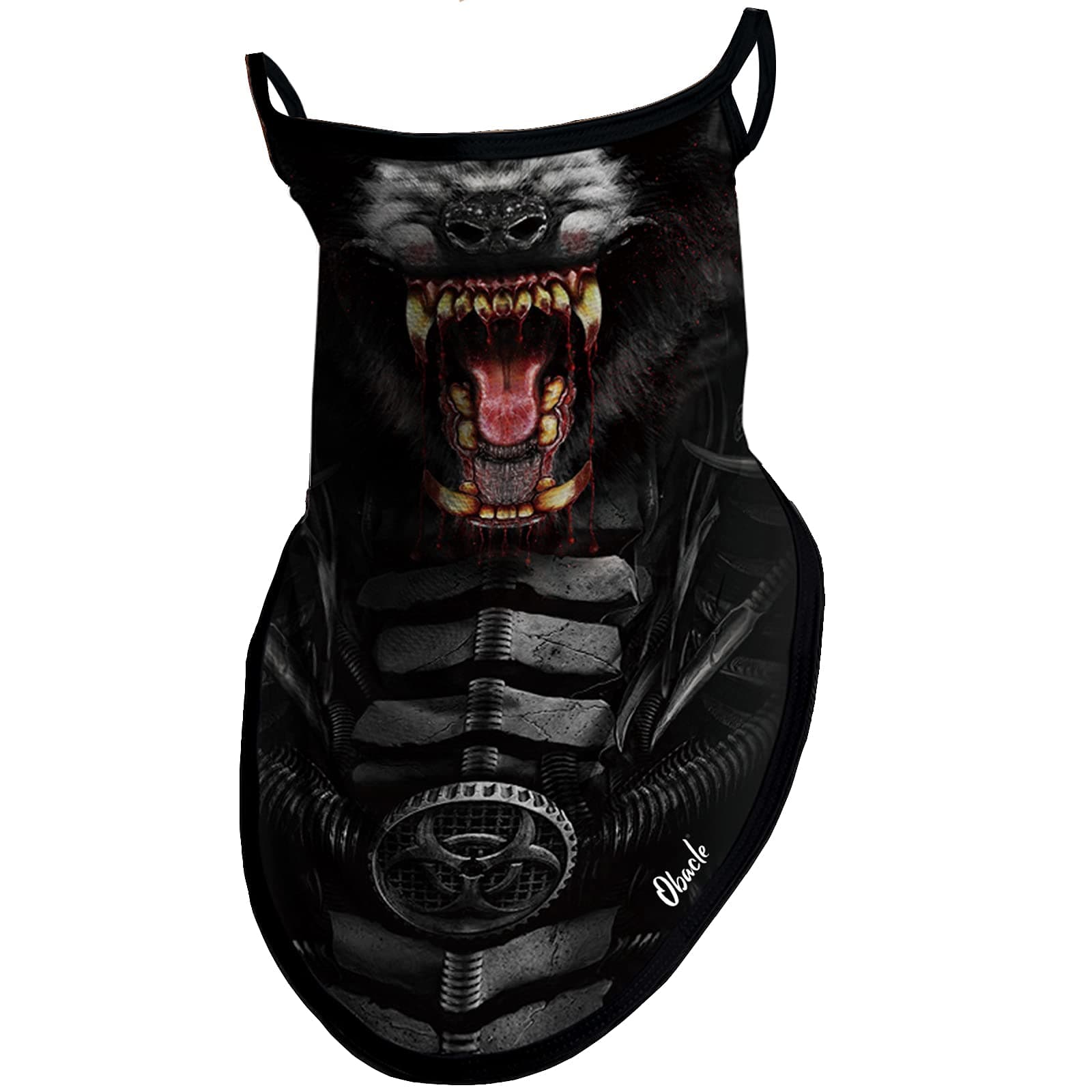 Obacle Neck Gaiter Face Mask with Ear Loops Bandana Face Mask Scarf Face Cover for Men Women