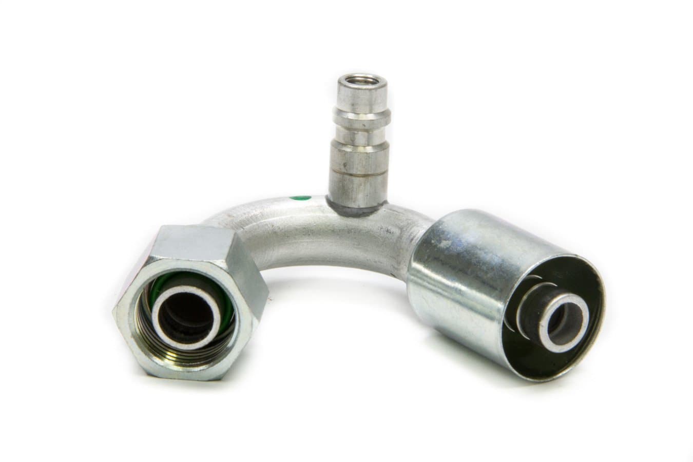 Vintage Air 35543-VUG 10-135 Degree Beadlock O-Ring Fitting with 134a Service Port