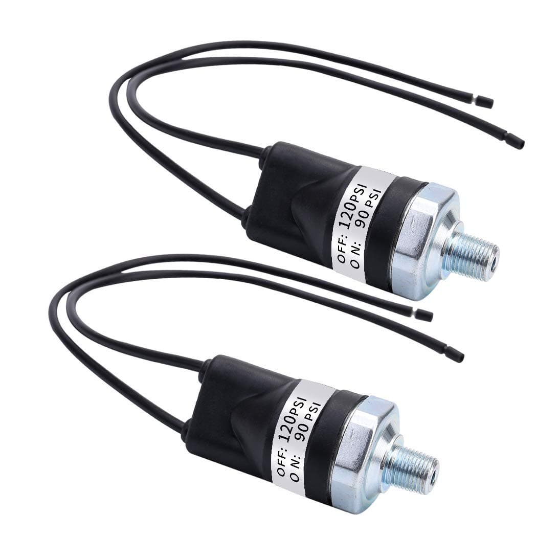 Air Pressure Switch 90-120 PSI Pressure Switch 1/8"-27 NPT Air Compressor Pressure Switch Pressure Controller 120PSI Pressure Switch 120V AC Pressure Switch DC 24V 12V Pressure Switch
