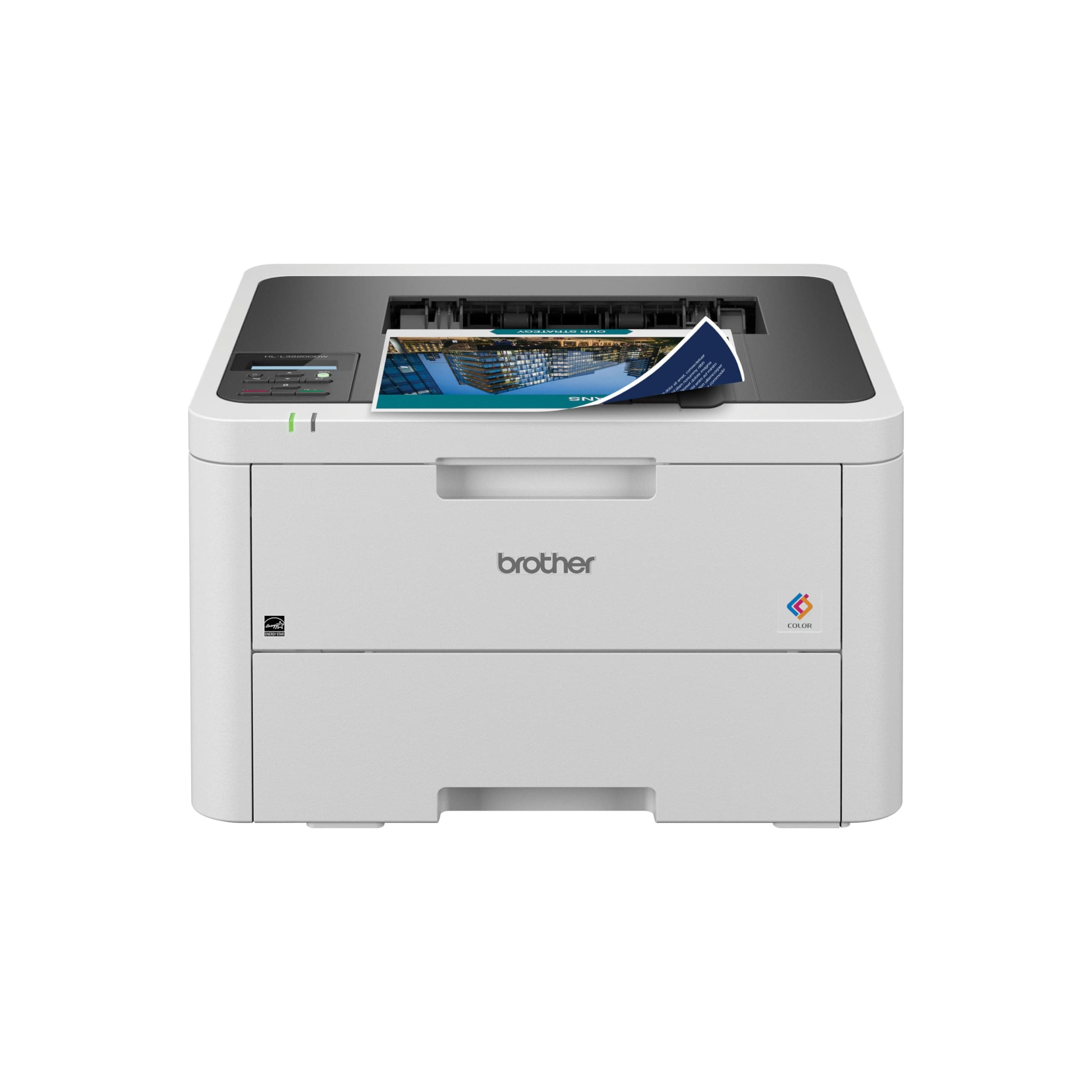 Brother Color Laser Printer with Wireless Printing Fast 19 PPM Output, Duplex Feature, Mobile Device Compatible, 250-Sheet Paper Tray for Professional Home Office Printing (HL-L3220CDW)