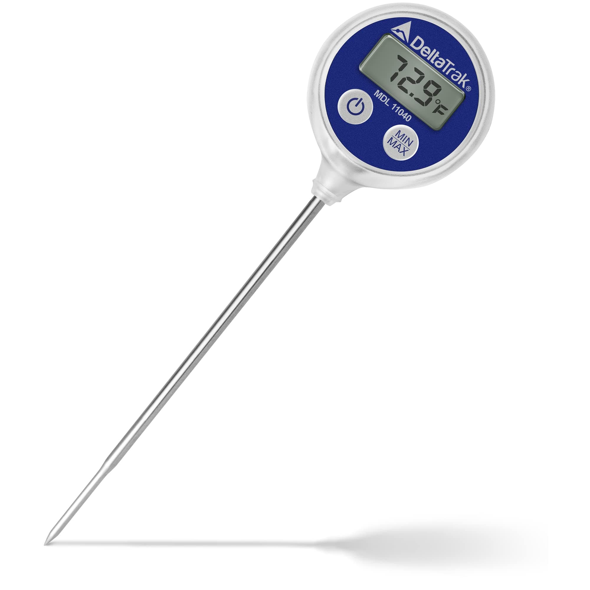 11040 FlashCheck Lollipop Min/Max Auto-Cal Thermometer w/Reduced Tip Probe,Blue