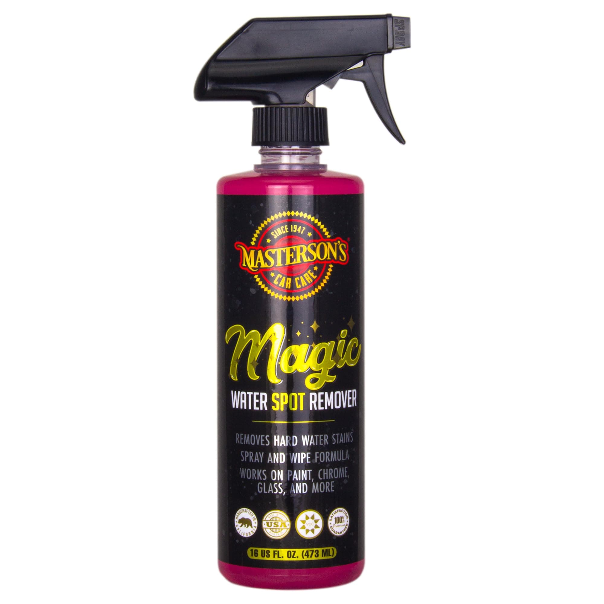 MCC_139_16 Magic Water Spot Remover - Hard Water Stain Remover - Safe For Cars, Trucks, Motorcycles, RVs, Boats, Home, and More (16 oz)