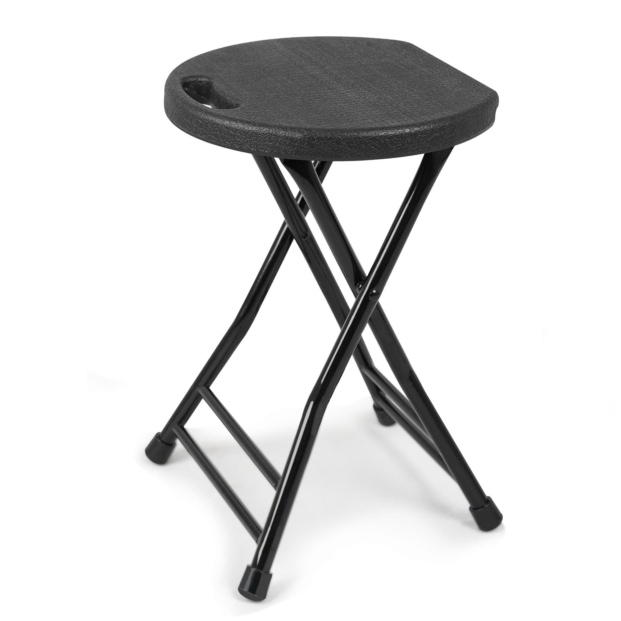 Folding Stool with Handle, Folding Chair,Folding Bar Stool with Non-Slip Feet,600 lbs Capacity,Indoor and Outdoor Foldable Stool for Adults(13"×11.5"×18")