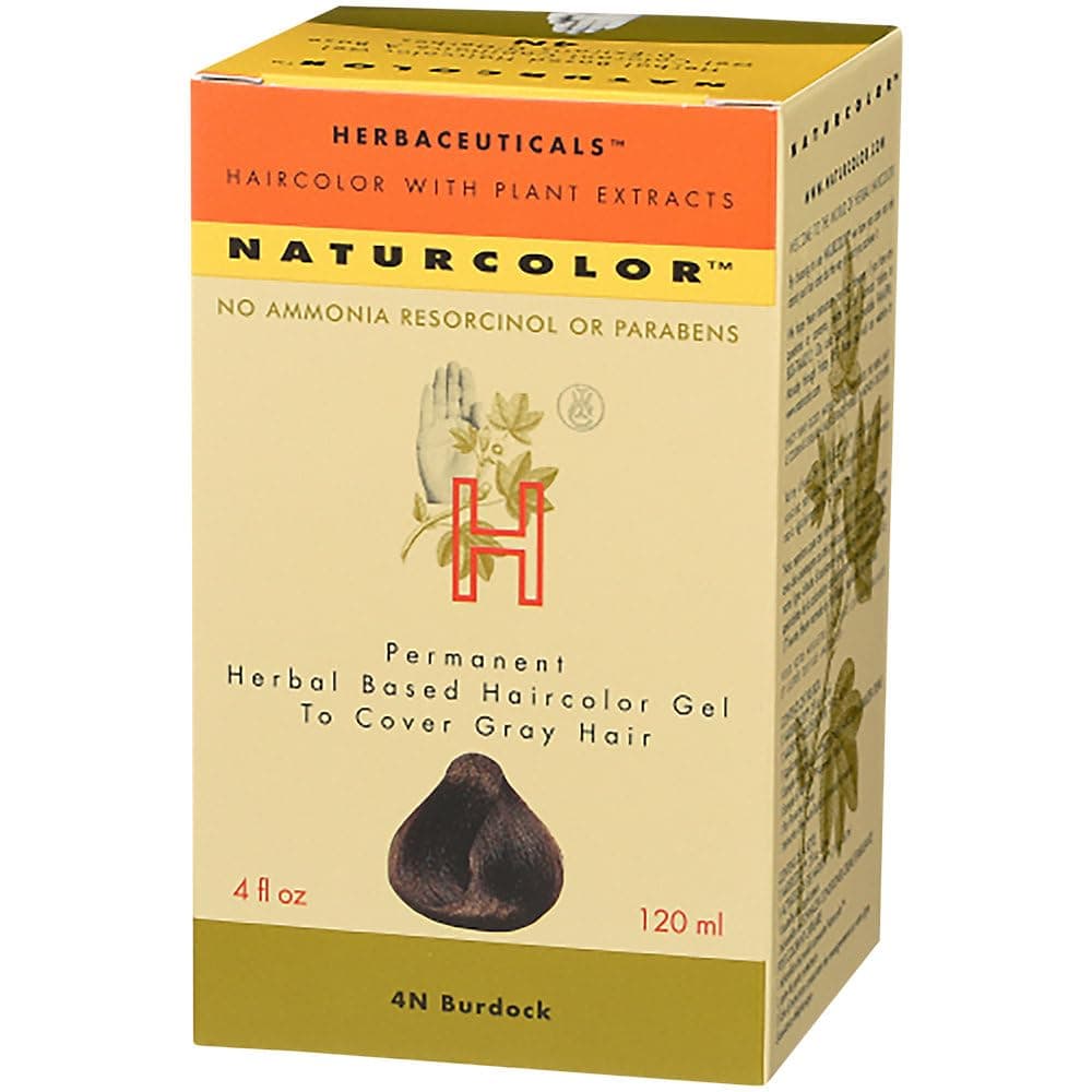 Natural Hair Color - Herbal Based & Permanent - 4N Burdock (4 Fluid Ounces)