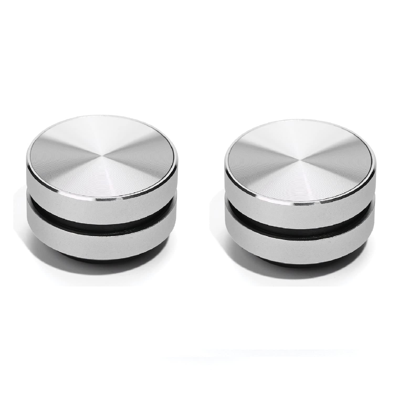 Bone Conduction Speaker, True Wireless Speakers Mini Portable Stereo Sound Creative Speaker Compatible with iPhone, iPad, Samsung, Tablets and More Box, (2pcs Silver)