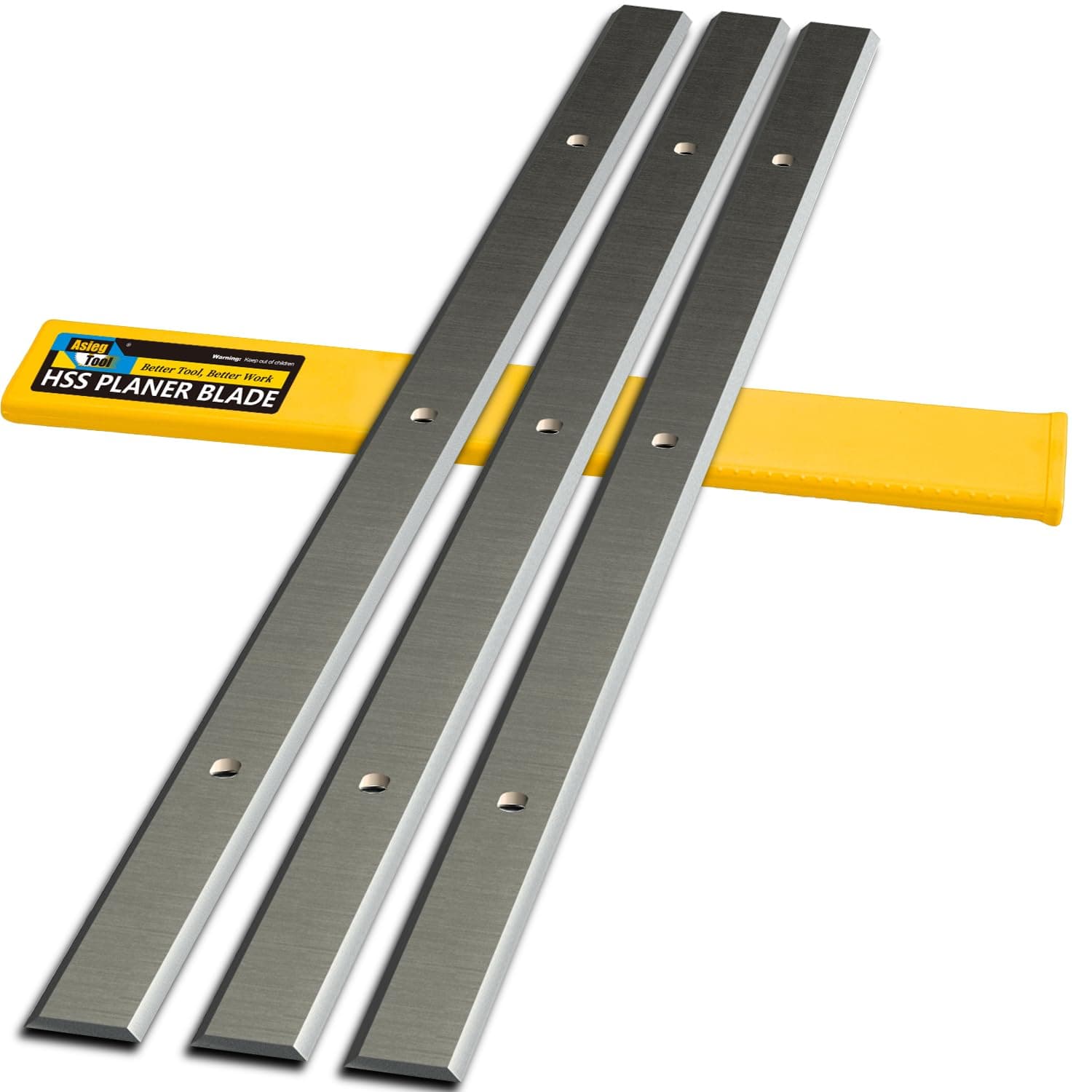 Planer Blades Knives HSS Replacement for Delta 22-580 22-549 22-555 22-590 Wen 6552 Craftsman 21743 Grizzly G0689 Ryobi AP1300 Metabo DH330 Thickness Planer 13 Inch Heat Treated Double edge Set of 3