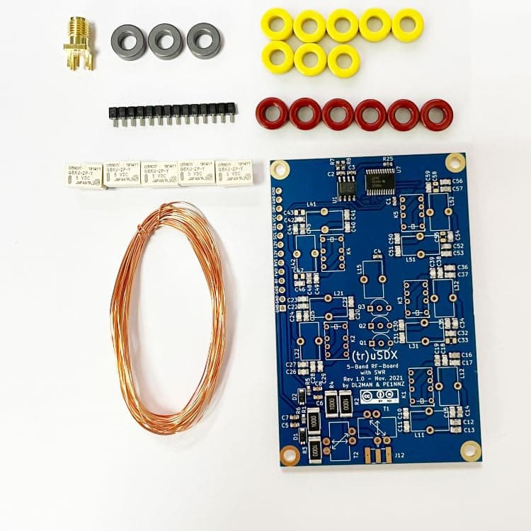 tr uSDX transceiver Classic Band RF Board Kits by PE1NNZ and DL2MAN Efficiencies in The 70-75% Region