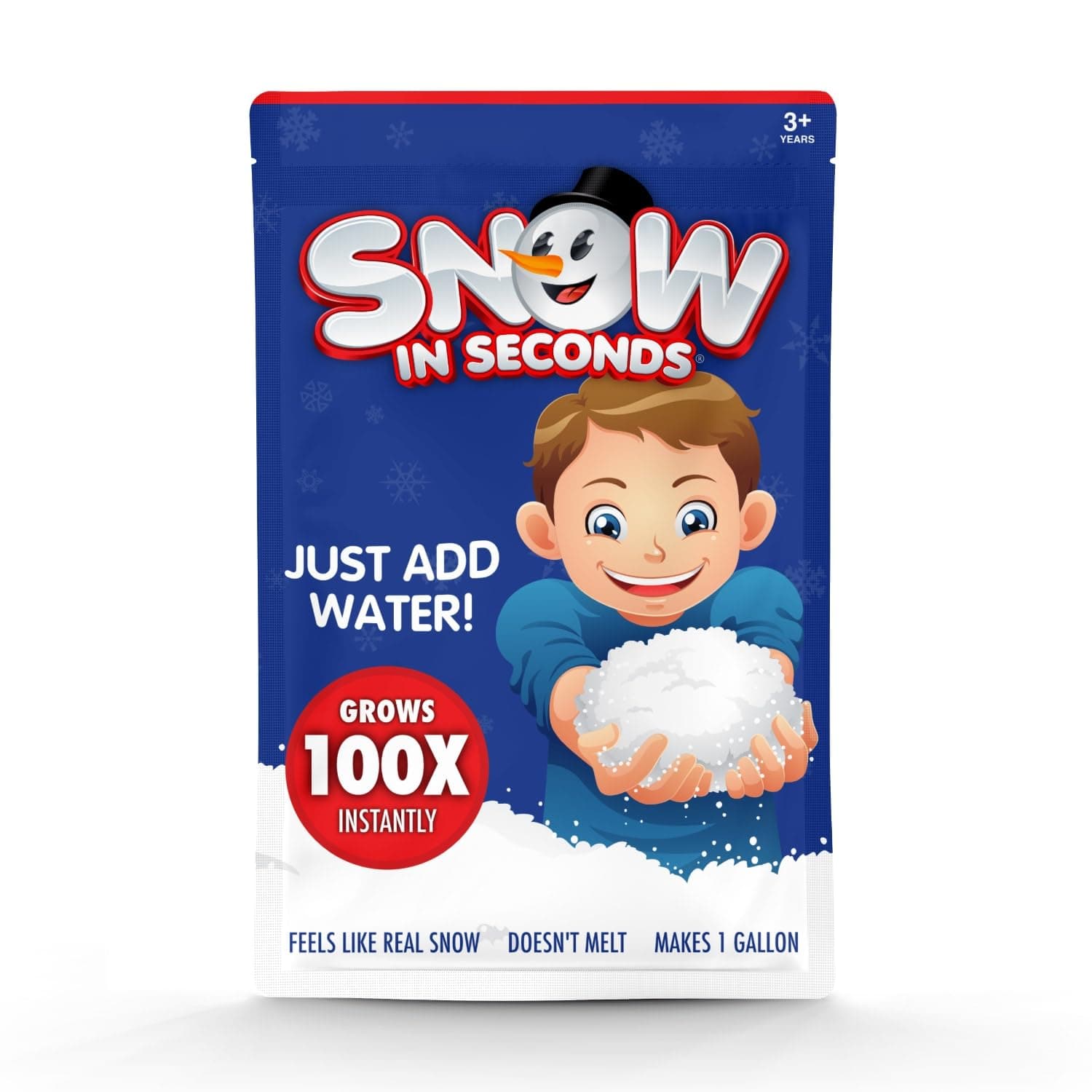 Small Instant Snow Artificial Snow - As Seen on Shark Tank - Make Cloud Slime