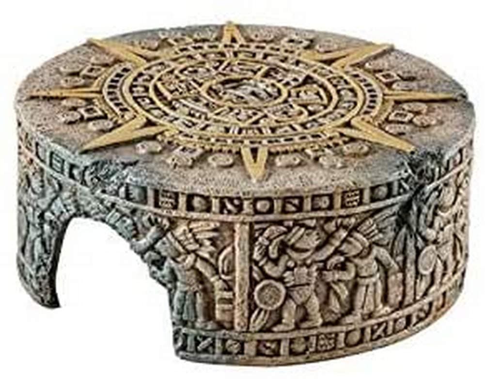 Exo Terra Aztec Stone Calendar Hide, Decorative Terrarium Cave (Small)