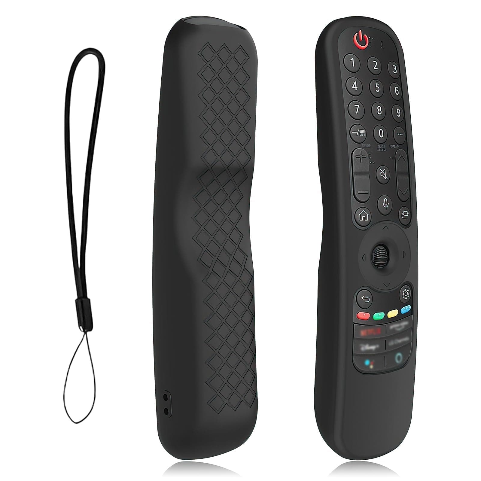 Hugwait Silicone Remote Control Case for LG AN-MR21GA AN-MR21GC MR22GN MR22GA MR23GN, TV Remote Control Non-Slip Protective Case for LG 2022/2023/2024