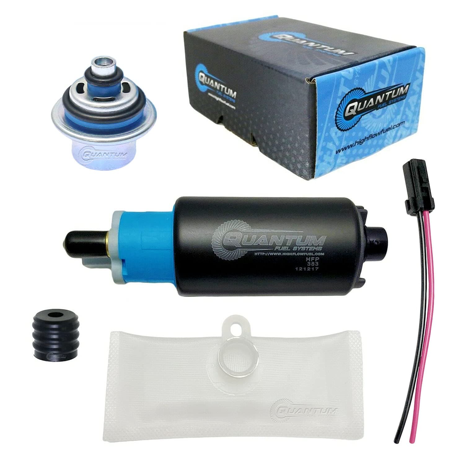 HFP-383-R Fuel Pump with Pressure Regulator & Strainer Replacement for Ski-Doo MX Z 900 TNT ACE/MX Z X 1200 TNT/600 HO/MX Z X-RS 600 HO/MXZ 1200 TNT EFI Replaces 513033654, 513033694
