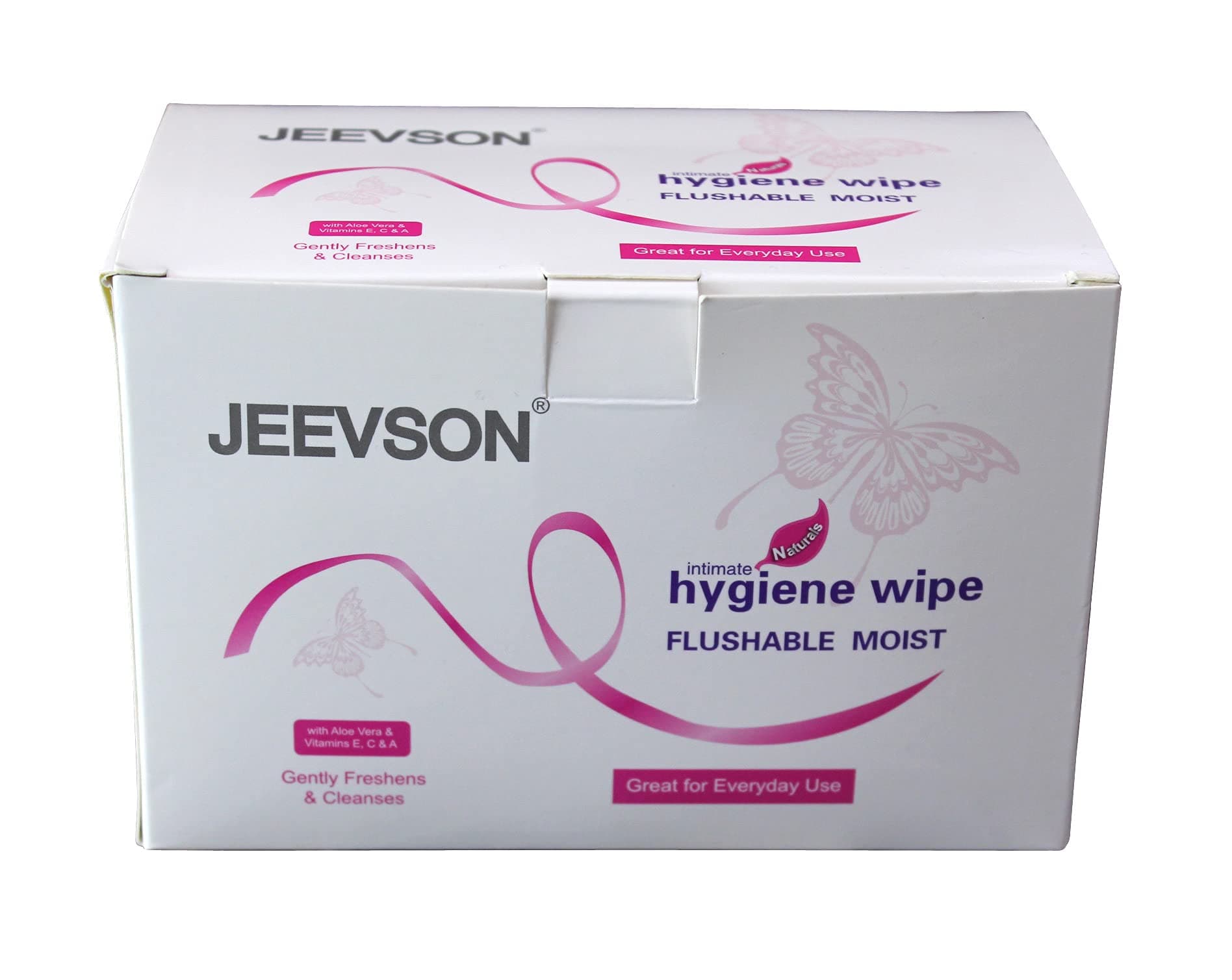 Individually Wrapped Flushable Intimate Wipes-Excellent for Travel (1 box)