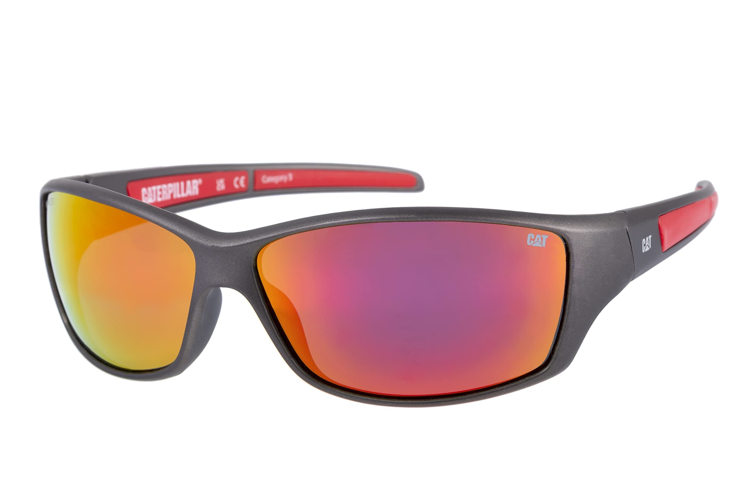 Caterpillar Men's CTS-8016 Polarized Wrap Sunglasses