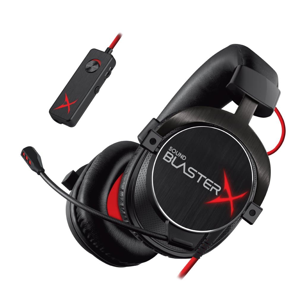 Creative Labs Sound BlasterX H7 Gaming Headset 3.5mm Circumaural Black