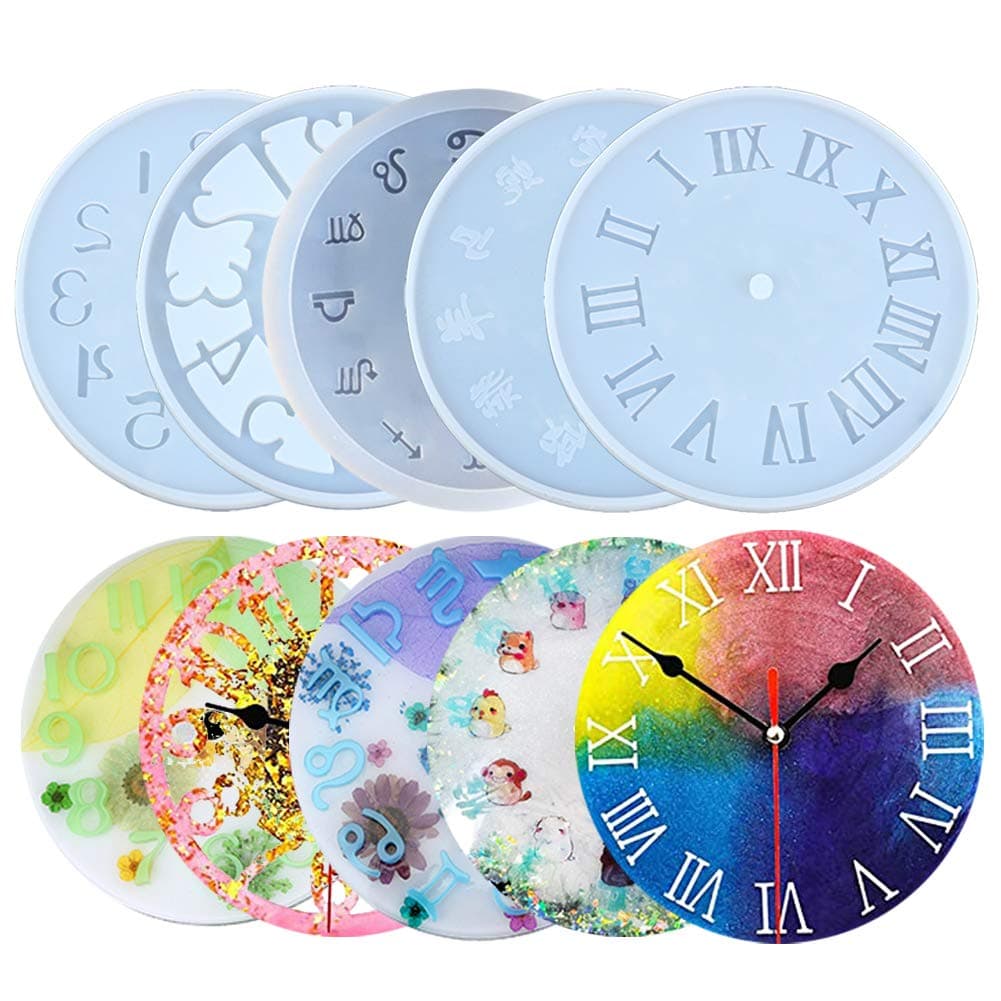 SEPTEMBER DIY Epoxy Clear Clock Silicone Resin Liquid Mold DIY Jewelry Making Tool Hand Craft Pendant Casting Beads Crystal Molds (XQ-10048)