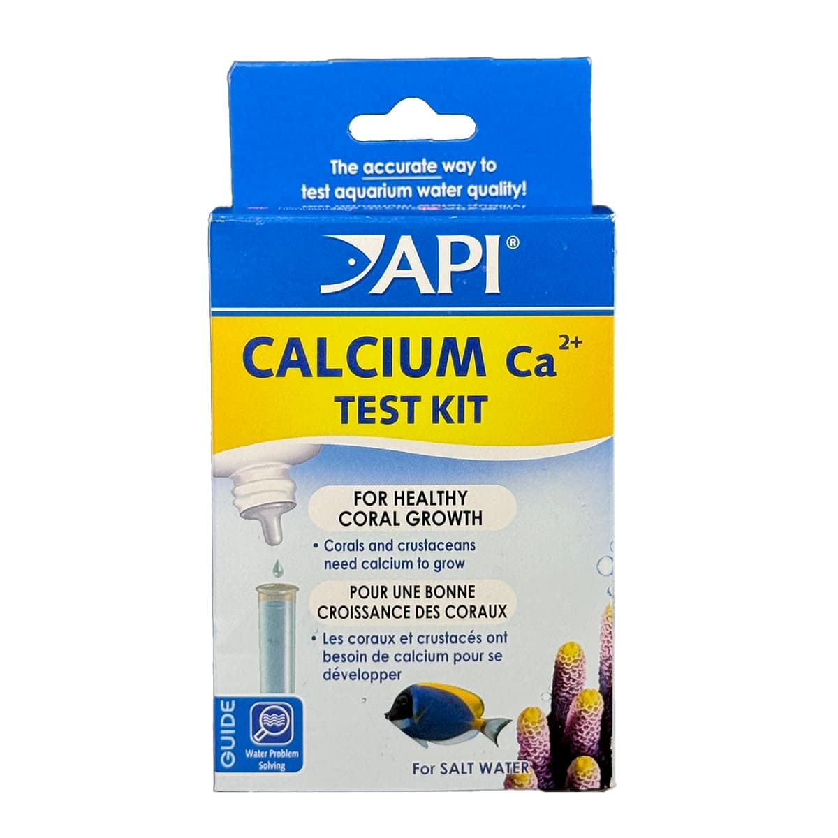 API Calcium Test Kit Saltwater Aquarium Water 1-Count Kit, 69L (69L)