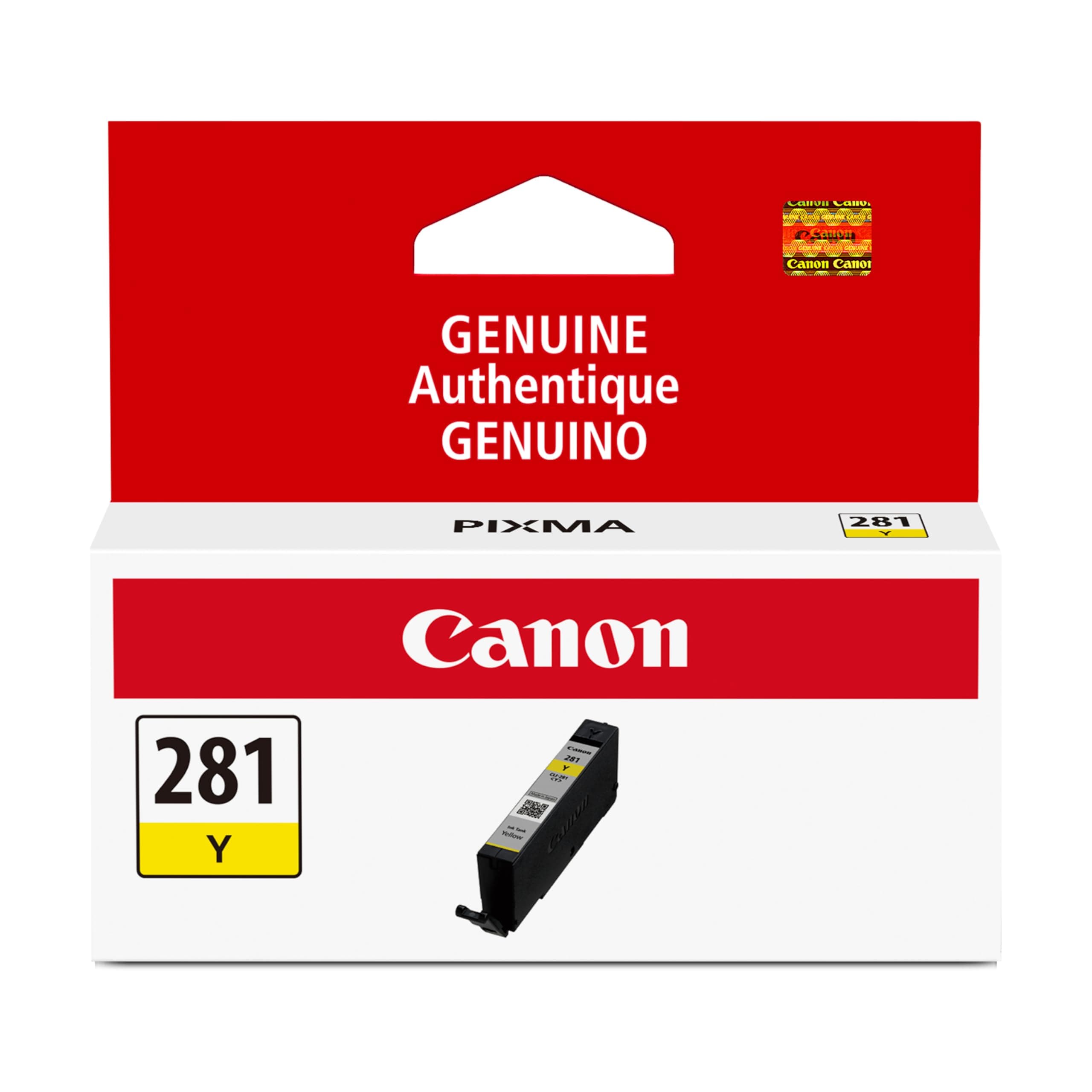 Canon CLI-281Genuine Yellow Ink Tank, Compatible with TR8520, TS9120,TS8120, TS6120, TS9521C/a, TS9520/a, TS8220, TS6220, TS8320, TS6320, TS702/a, and TR8620/a Series Printers