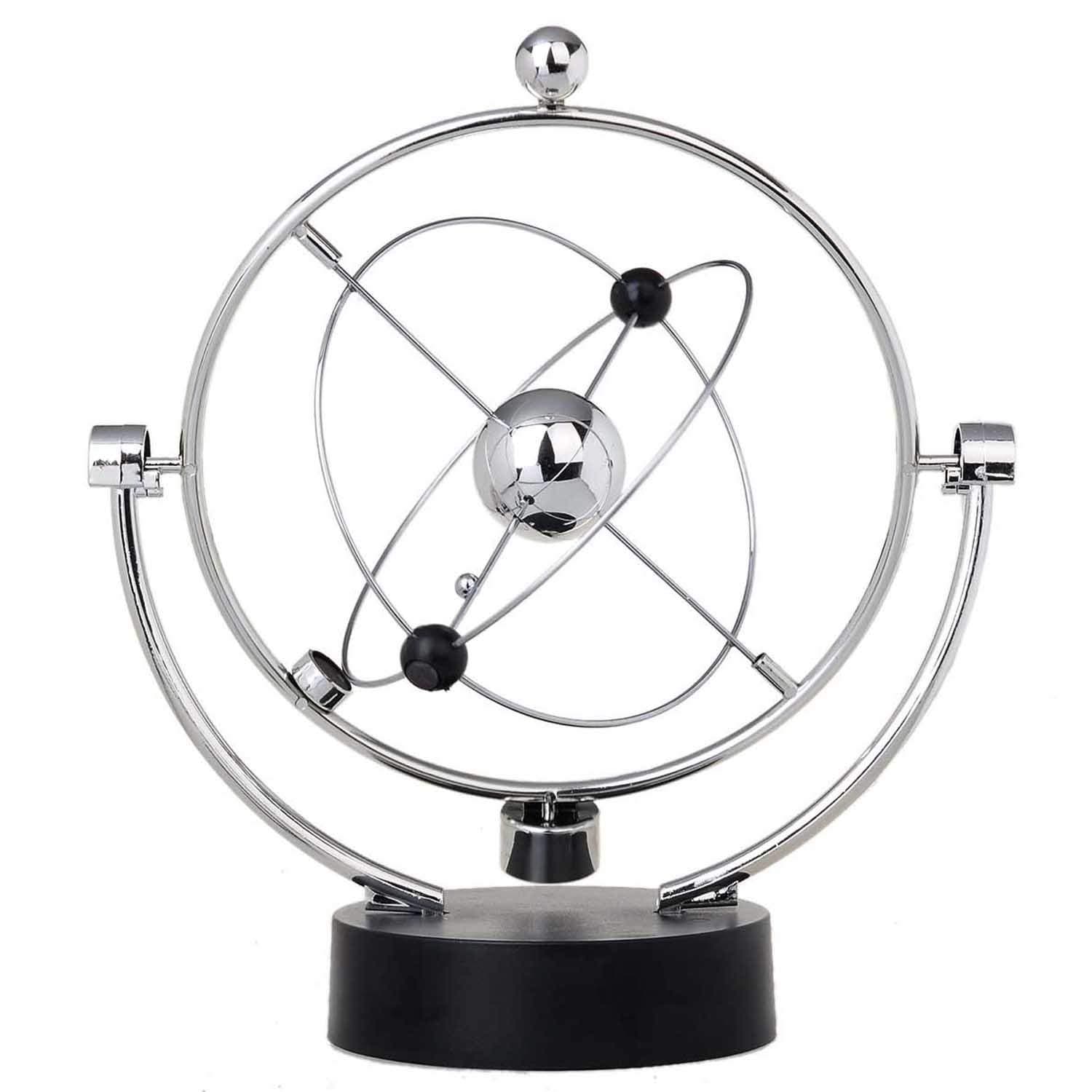 ThinkTop Educational Physics Mechanics Science Toy Kinetic Art Milky Way Orbital Gadget Perpetual Motion Gizmos Home Office Desk Decoration
