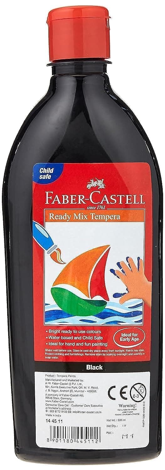 Ready-Mix Tempera Bottle (Black)