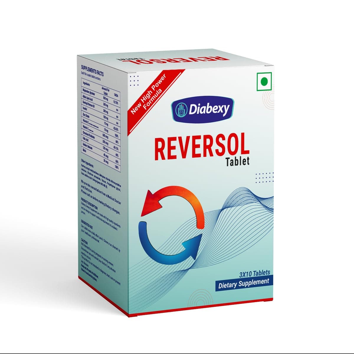 Diabexy Reversol Tablet for Diabetics - 30 Tablets, 20 grams