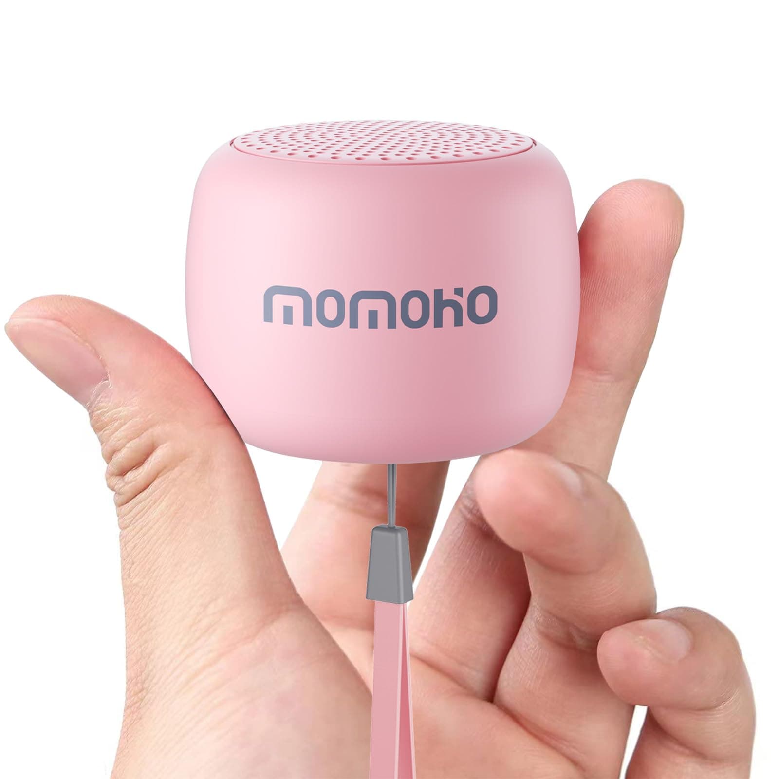 MOMOHO Bluetooth Speakers, Mini Portable Wireless Speaker For Home/Party/Hiking, Gift (Pink),5 Watts
