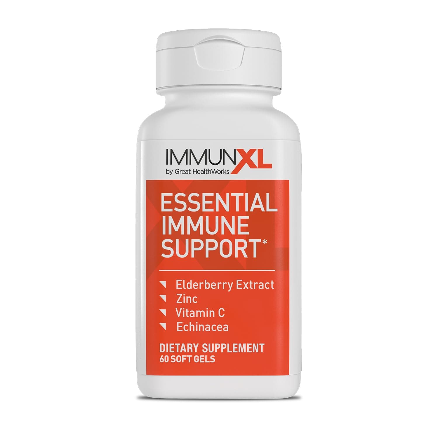 ImmunXL provides all year-long immune support with vitamin C and zinc, and contains powerful antioxidants elderberry and echinacea, for life’s stressful immune challenges. (60 Soft Gels, 30 Servings)