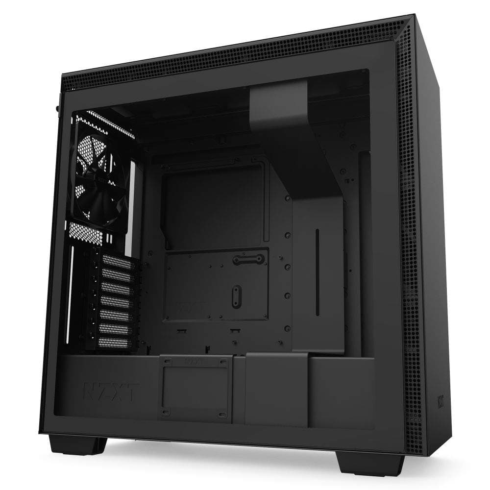 NZXT H710 - CA-H710B-B1 - ATX Mid Tower PC Gaming Case - Front I/O USB Type-C Port - Quick-Release Tempered Glass Side Panel - Cable Management System - Steel Construction - Black