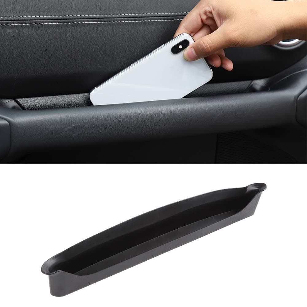 JL GrabTray Passenger Storage Tray Organizer Grab Handle Accessory Box for 2018-2023 Jeep Wrangler JL JLU & Jeep Gladiator JT, Interior Accessories, Black
