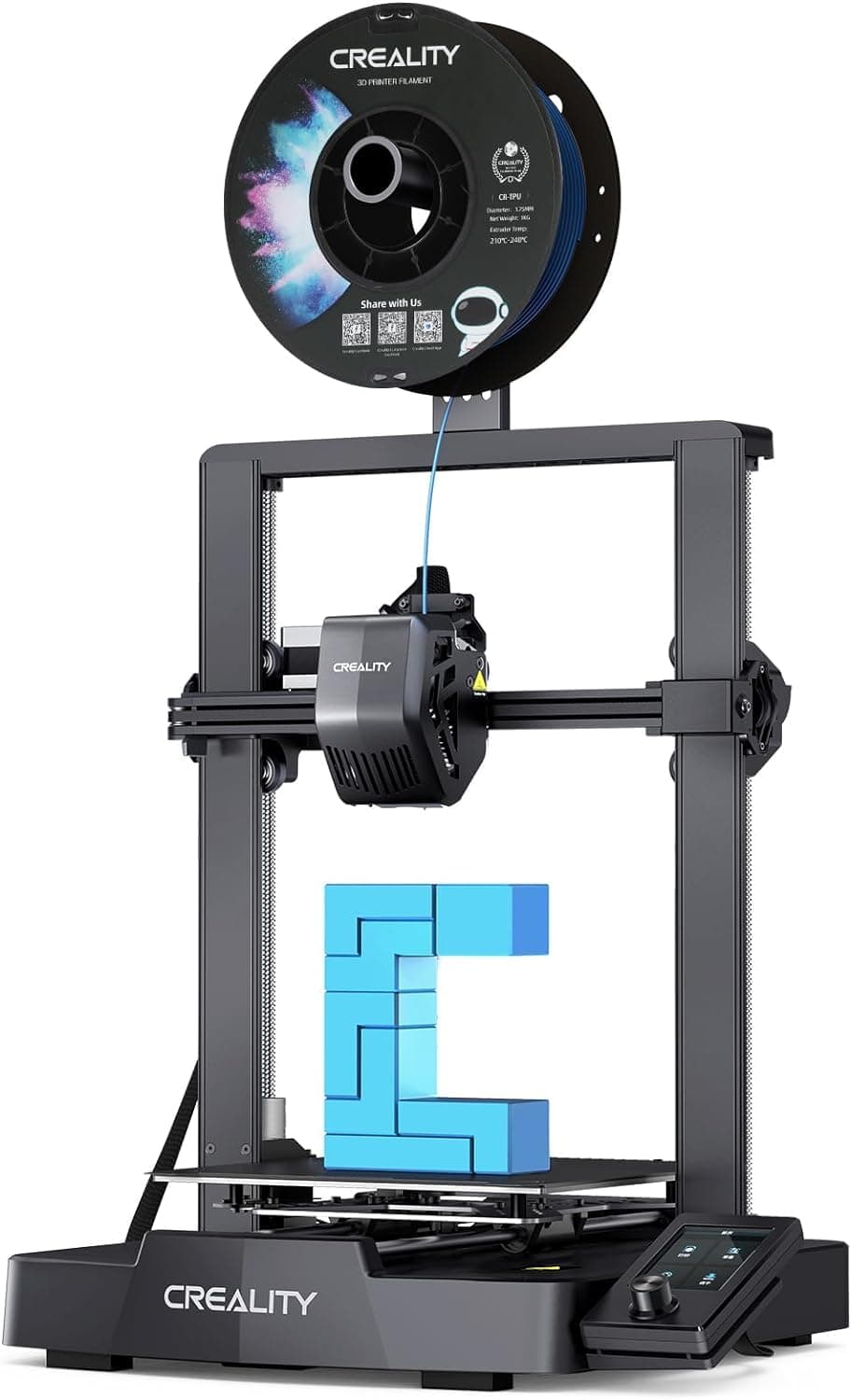 Ender 3 V3 SE 3D Printer 250mm/s CR Touch Auto Leveling FDM 3D Printers with Sprite Direct Extruder, Dual Z-axis & Y-axis Auto-Load Filament, Upgraded Ender 3, Print Size 8.66x8.66x9.84 inch