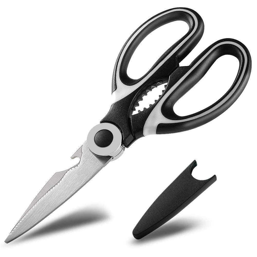 Kitchen Scissors | Best Kitchen Shears - Professional Heavy Duty Stainless Steel - Multifunctional Premium Scissors for Cutting Chicken, Fish, Meat, Seafood, Herbs, Vegetables, BBQ - Perfect Gift