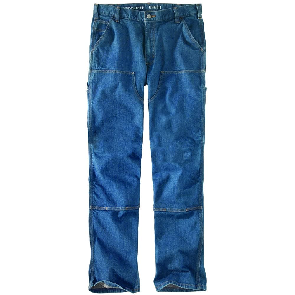Men's Relaxed Straight Rugged Flex Double-Front Denim Dungaree, Tahoe, W34 x L30