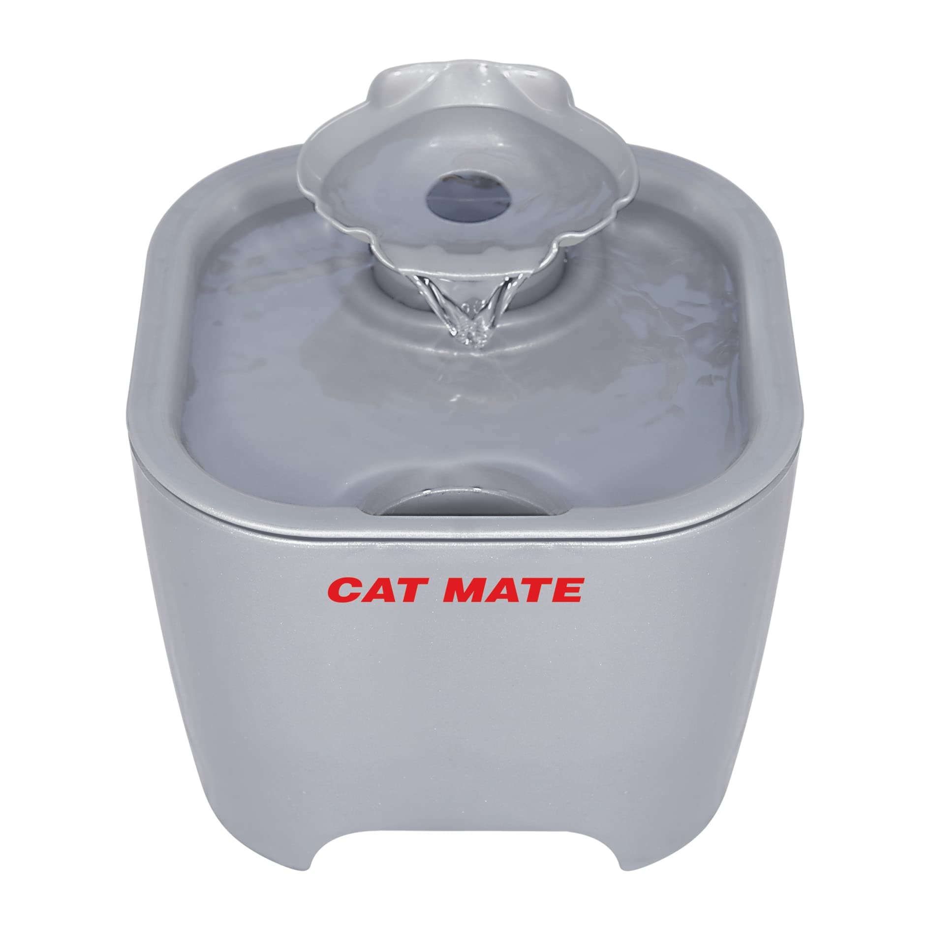 Cat Mate Titanium Shell Pet Fountain with Polymer Carbon Filter and Isolated Pump System, 100 fl. oz.