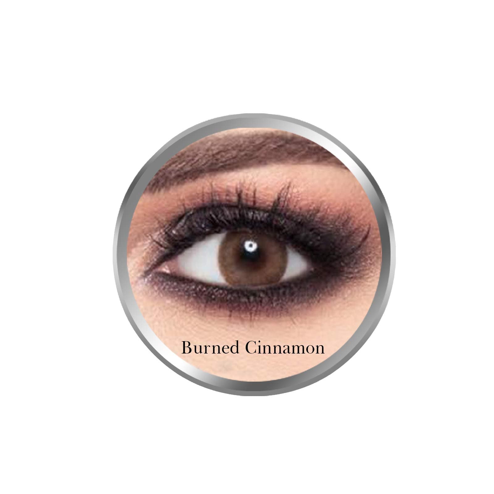 Contact Lenses Amara Burned Cinnamon, Monthly Disposable, Burned Cinnamon (Dark Brown Color)