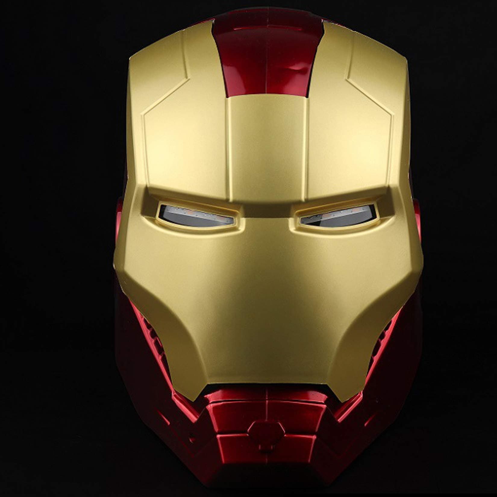 Iron Man Helmet Mask Luminous, Marvel Avengers Plastic Full Face Masks Helmets Halloween Movie Cosplay Costume Props,Iron Man Helmet Mask-55cm