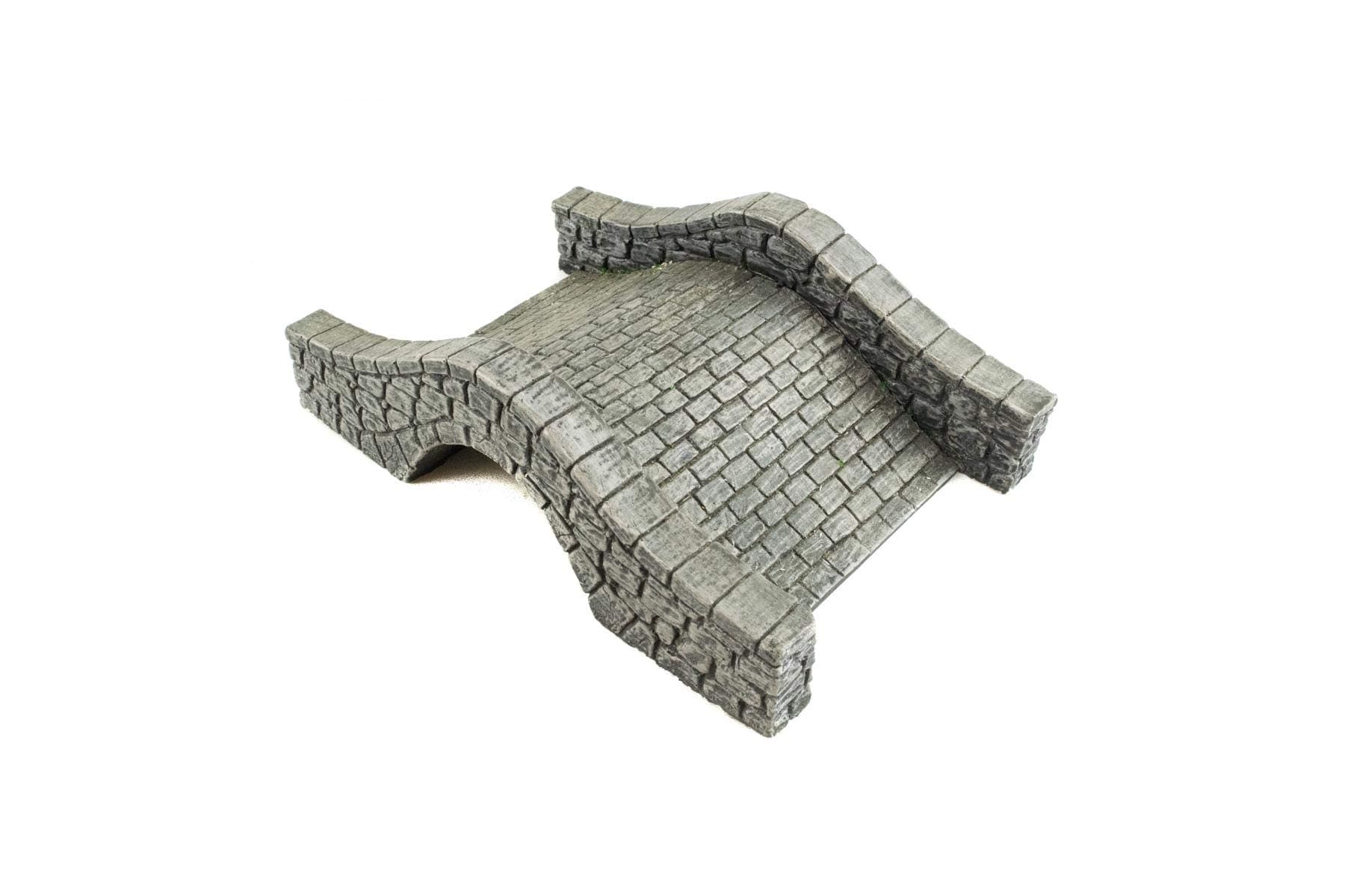 War World Gaming Battle Bocage Stone Bridge – 28mm Heroic Scale Wargaming Terrain Model Diorama Scenery Wargame WW2 Tabletop Battle Normandy France WWII Hedgerow